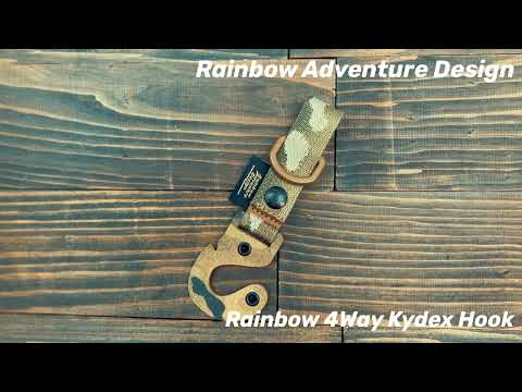 Rainbow 4Way Kydex Hook RAD Model