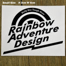 RAD Original Cutting Sticker - Rainbow Adventure Design